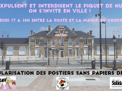 17 février 2022 – Ils expulsent le piquet des grévistes DPD, On s&rsquo;invite en ville&nbsp;!