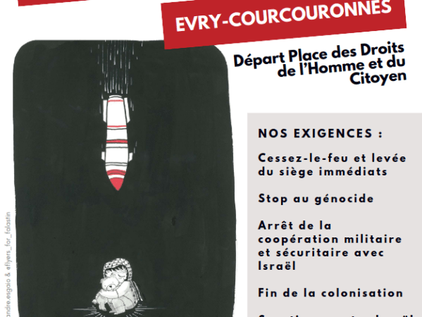 2 mars 2024 – Manifestation pour la&nbsp;Palestine