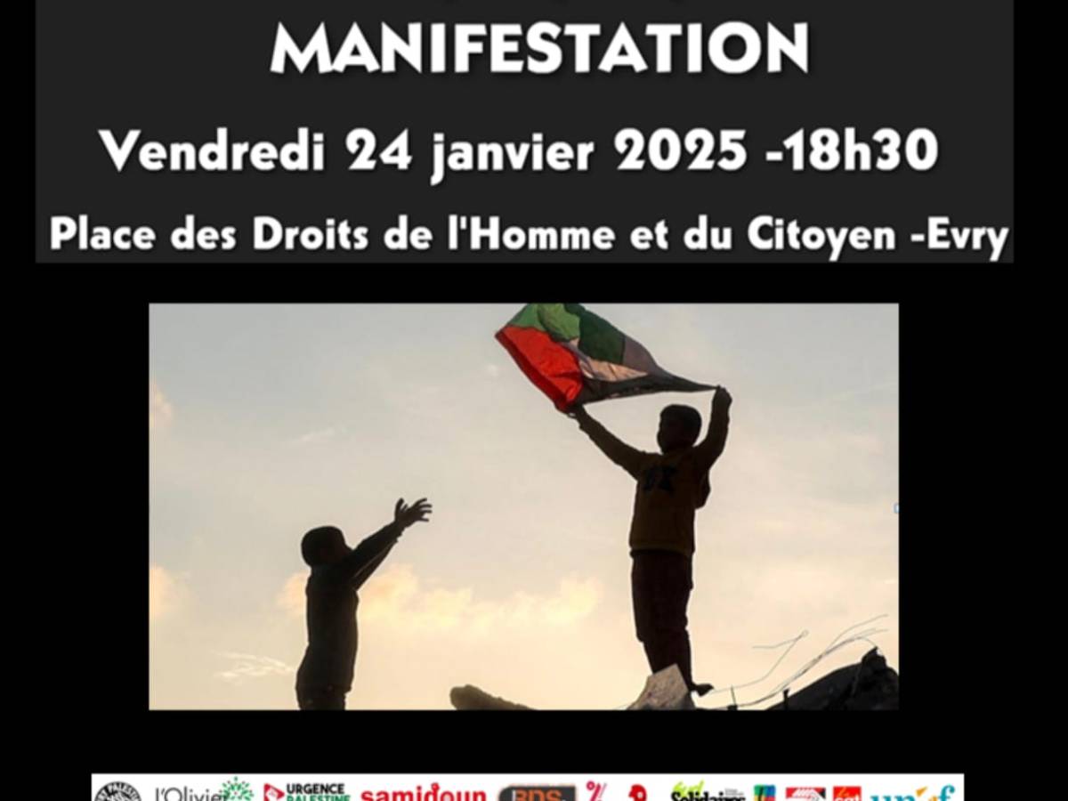 24 janvier 2024 – Manifestation pour la&nbsp;Palestine