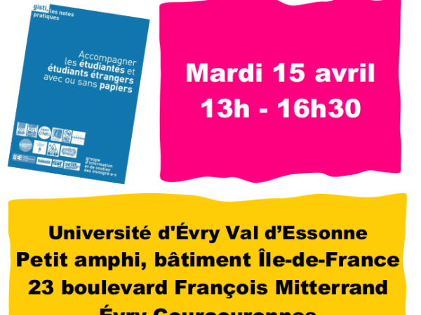 15 avril 2025 – Table ronde sur les droits des étudiants&nbsp;étrangers