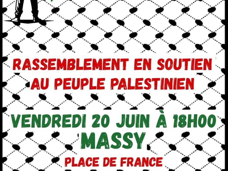 20 juin 2025 – Rassemblement pour la&nbsp;Palestine