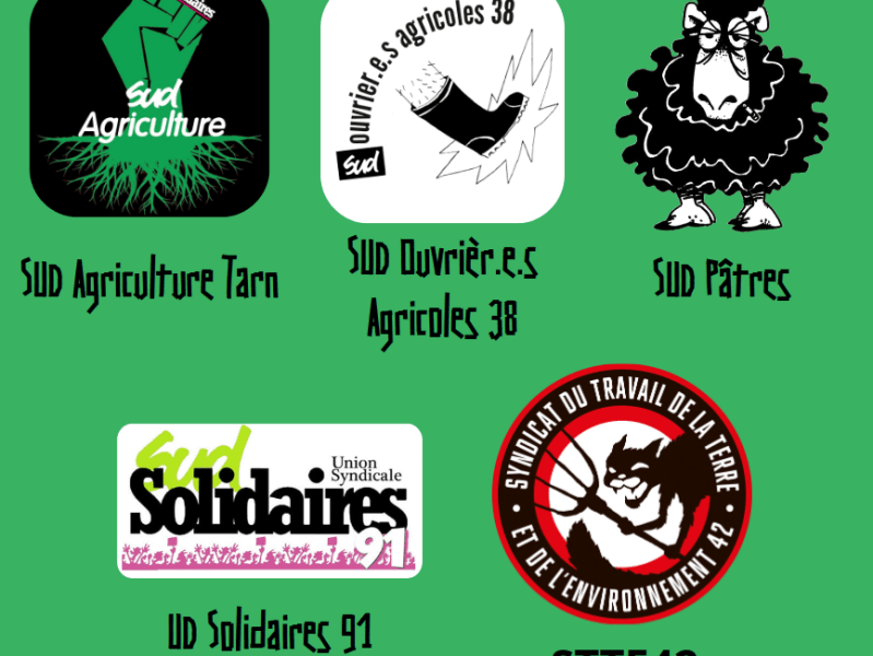 Communiqué intersyndical ouvrier.e.s agricoles : L&rsquo;agriculture en France doit cesser de soutenir la colonisation et le génocide en&nbsp;Palestine